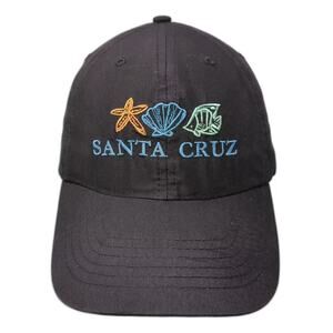 Tropical Trends Santa Cruz Baseball Cap Black Blue OS Hat Embroidered Strapback
